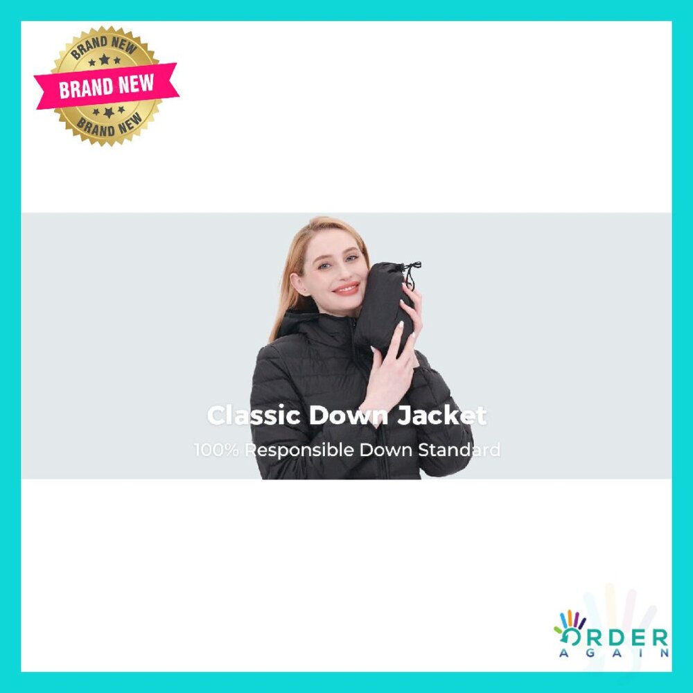 Ultra Lightweight Packable Down Puffer Jacket Hoo… - image 8